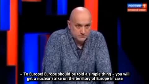 You will get a nuclear strike on the territory of Europe