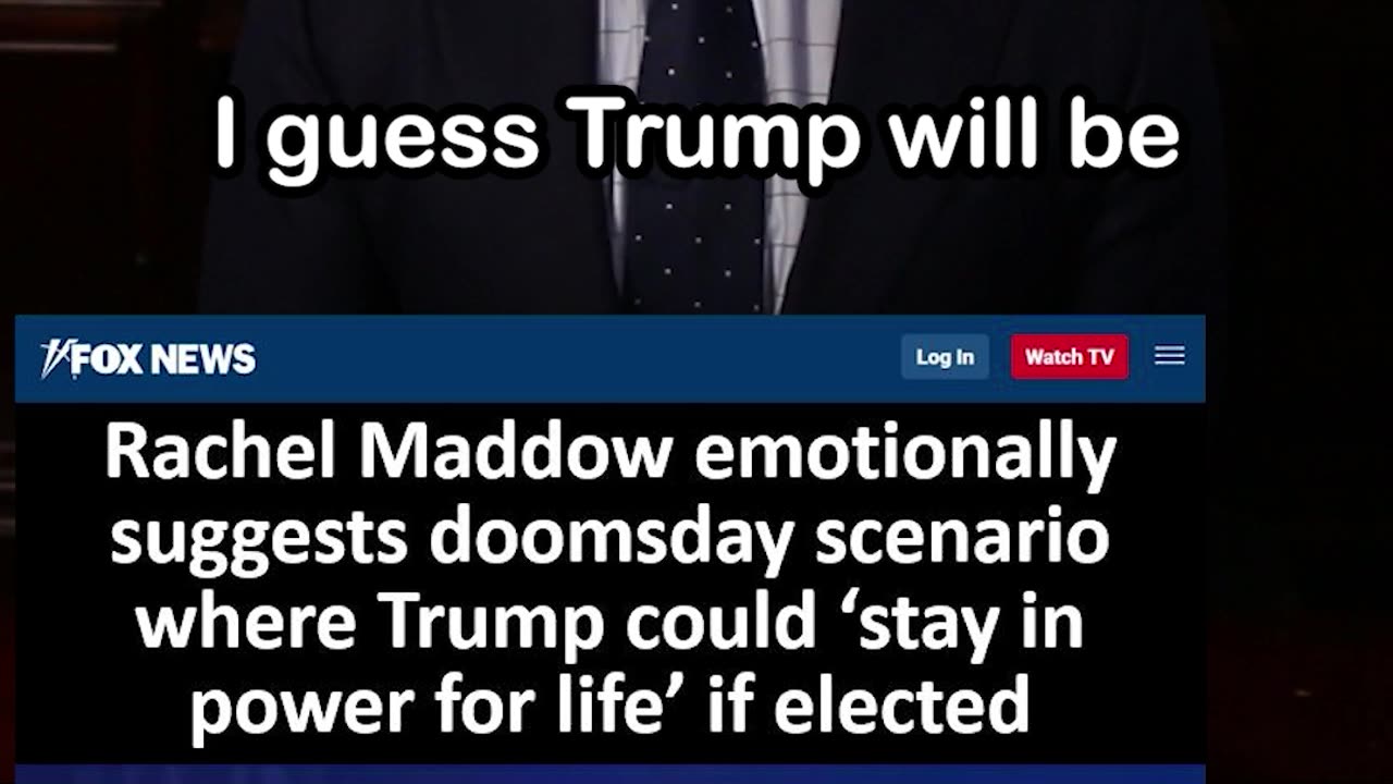 Rachel Maddow Claims Trump Will Never Leave Office if Elected President