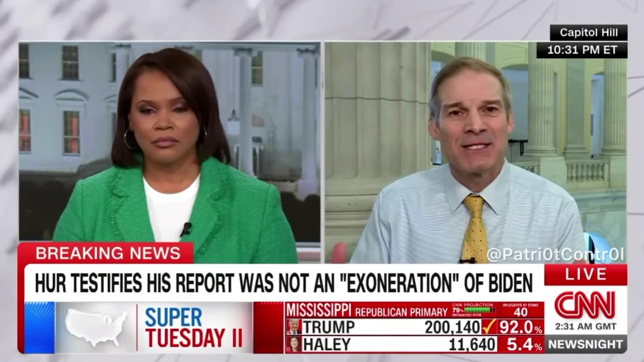 Jim Jordan blows up CNN Fake Narrative that there is no Two-tiered Justice System