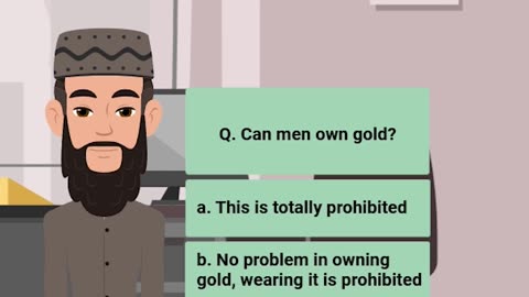 Q. Can men own gold? | #hadith #islam #muslim |