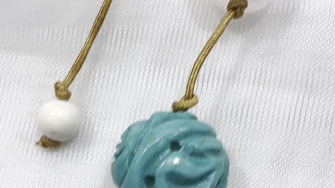 Handmade + Knotting Unique Necklace and Earrings Set with Assorted Stones