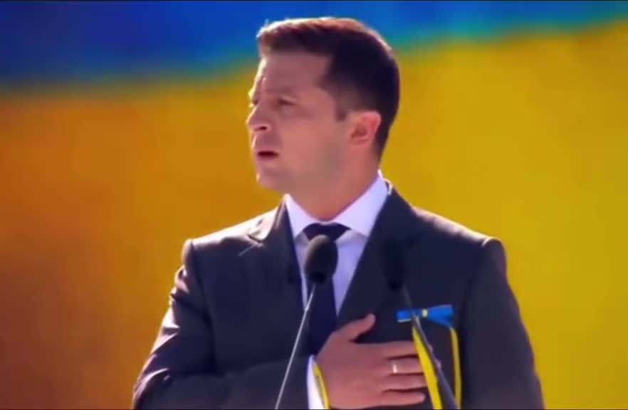 A real leader, Zelensky, President of Ukraine