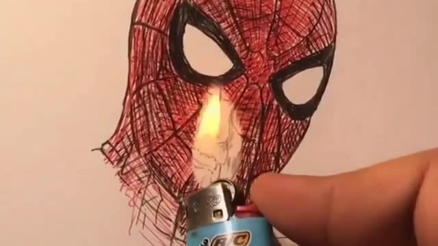 Drawing by fire