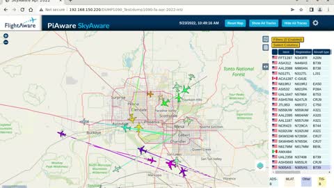 May 23 2022 - time lapse phoenix air traffic with linux