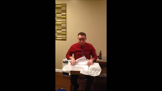 Twin Baby Announcement Makes A Perfect Christmas Present For Dad