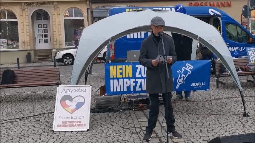 Dr. med dent Thomas Hoch - KAMENZ, Markt, 08 04 2022, Kundgebung für Frieden, Freiheit...