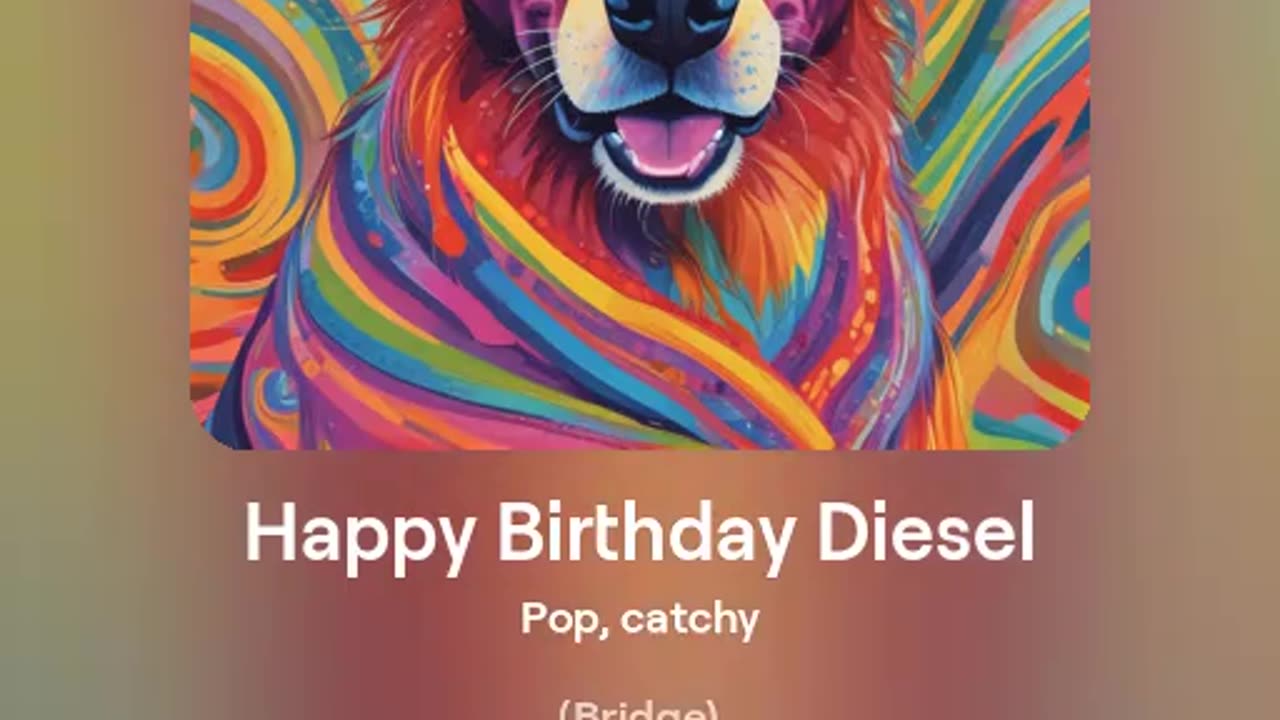 Happy Birthday Diesel