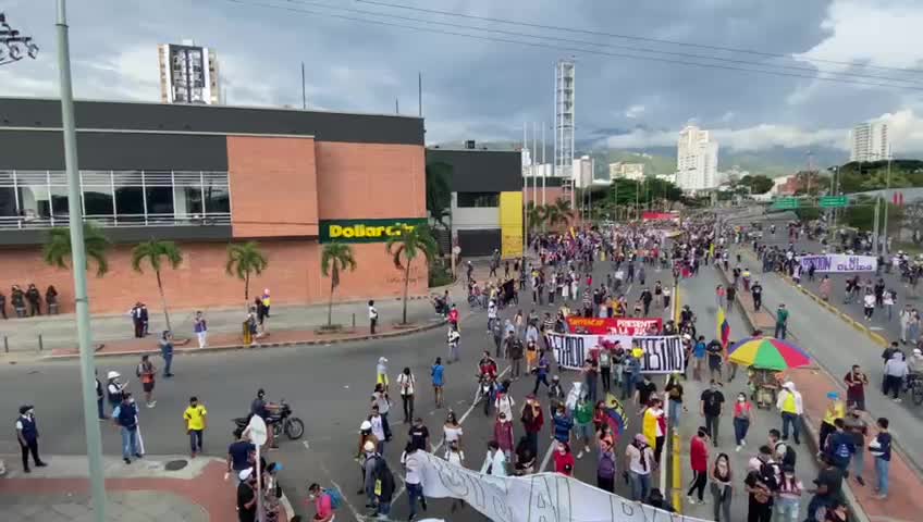 panorama de marcha en Bucaramanga 26M éxito la rosita