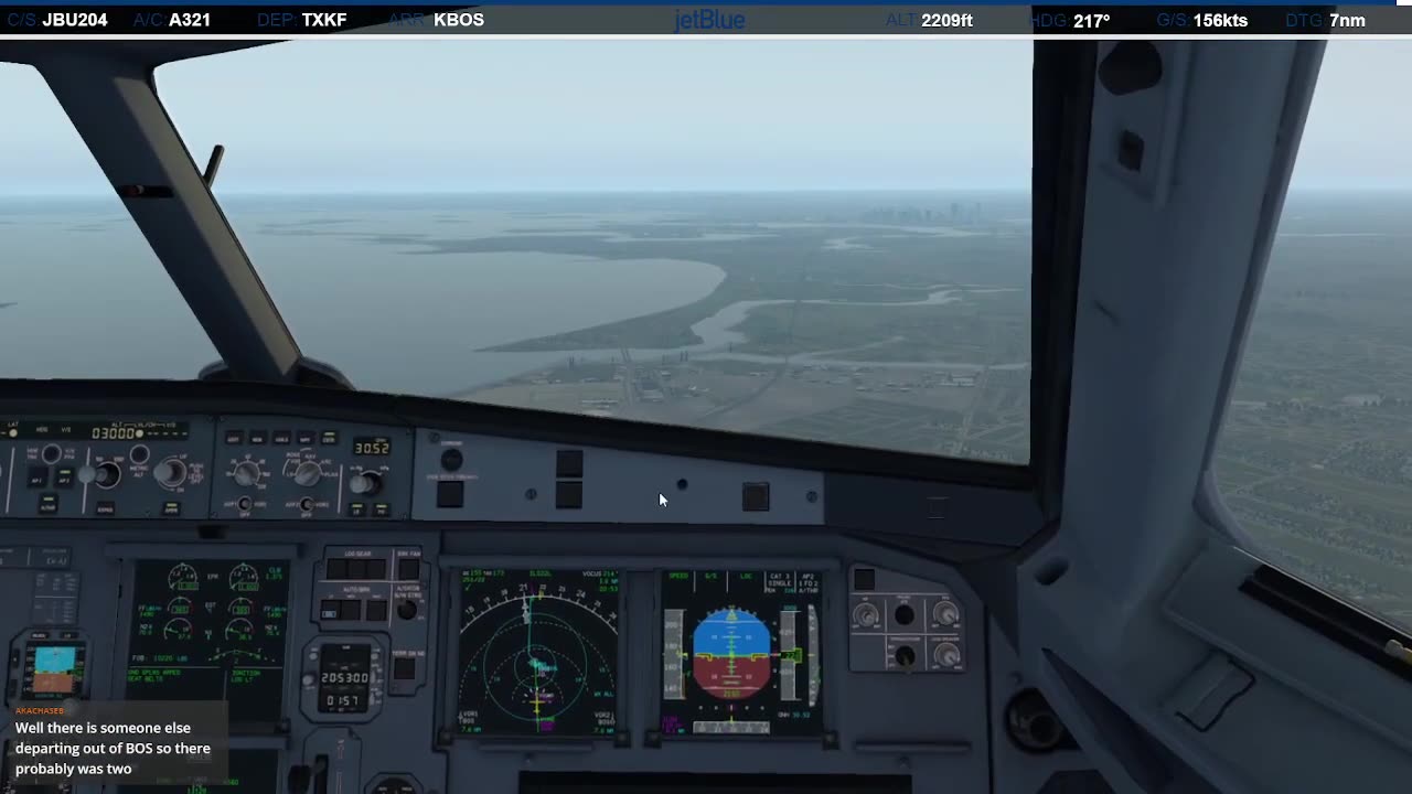 Landing in Boston