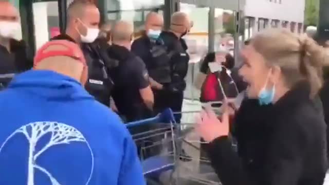 Unreal scenes in France as people not allowed into supermarkets without"covid passports".