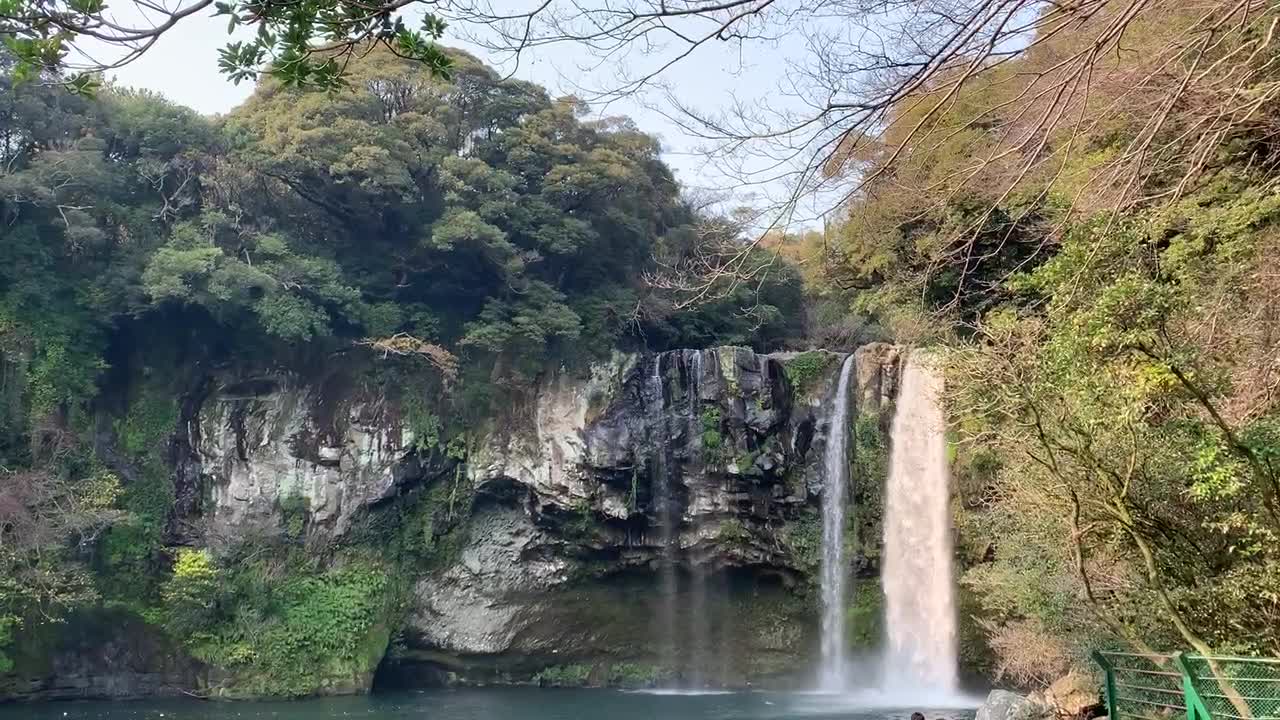 Jeju Waterfall video