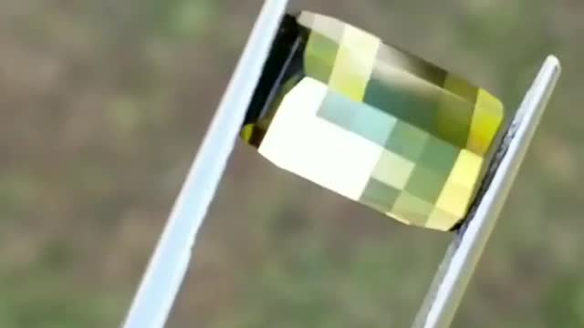 Pixel Gem. (Bicolor Congolese Tourmaline Smithsonian Bar). | Interesting Facts #Shorts #topchannel