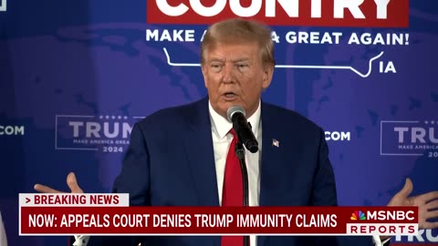 @realdonaldtrump: BREAKING: Appeals court rules Trump is not immune from prosecution