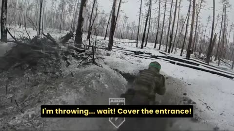 Effective trench cleaning by Azov Brigade in Serebryansky Forest.