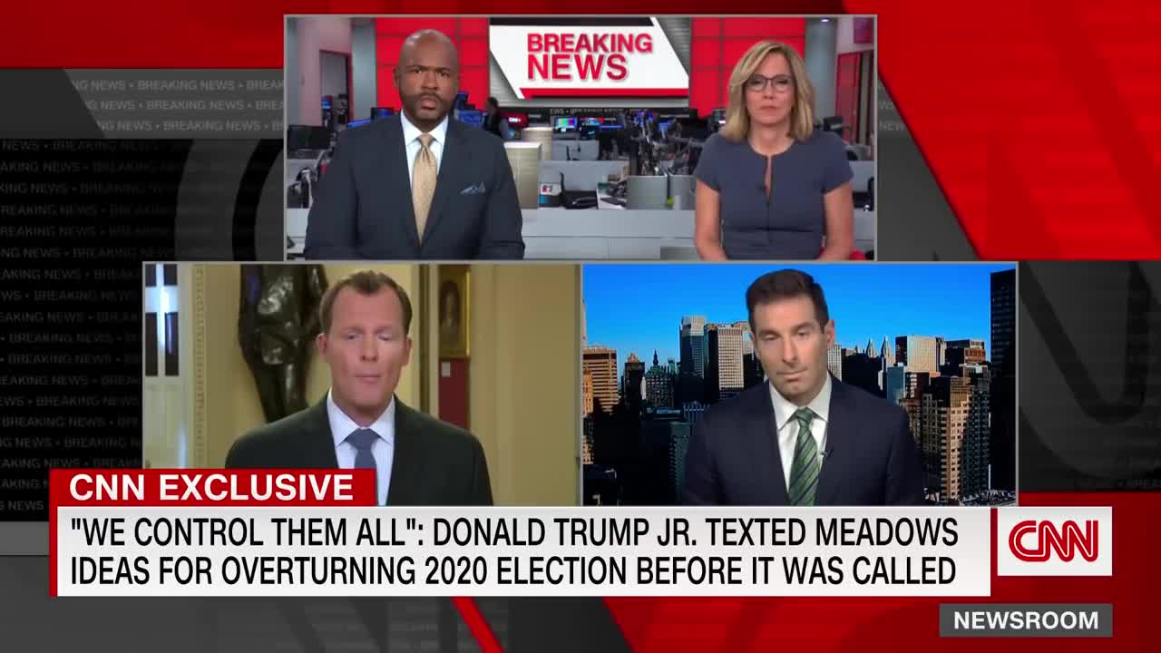 Donald Trump Jr. texted Meadows ideas to overturn election before it was called