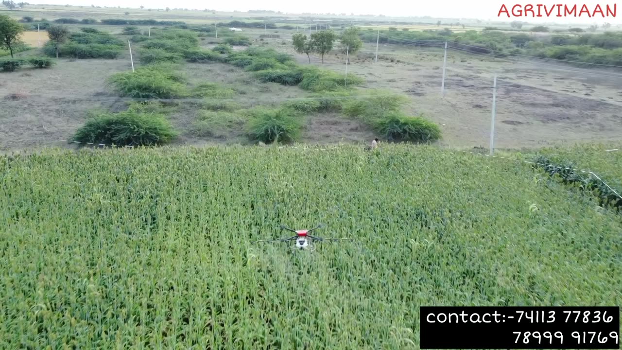 Drone sparying in India