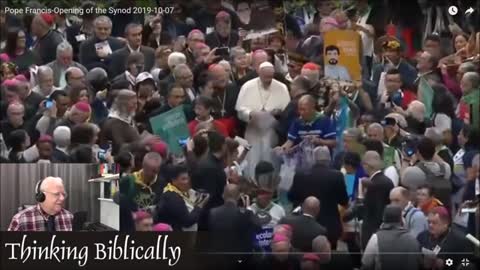 Pope Francis parades pagan idol of a naked woman in front of the Vatican high altar (Pachamama)