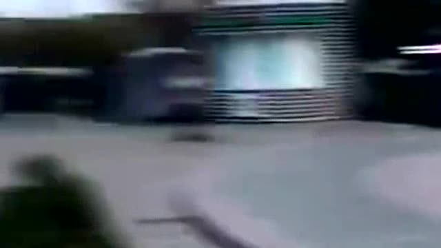 Tire Rolls Down Hill and miraculously misses all objects