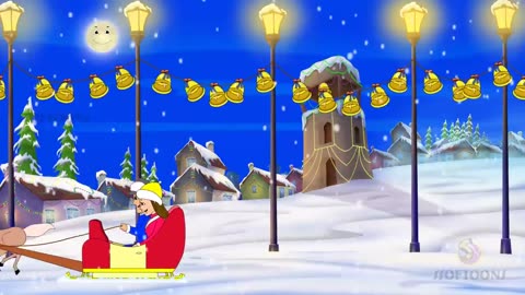 Jingle Bells Animated Nursery Rhymes | Christmas carols