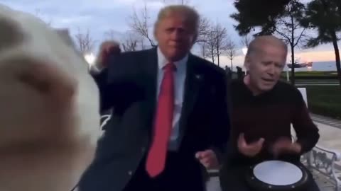 Trump and Biden Celebrate