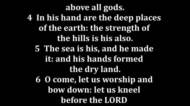 Psalms 95 King James version