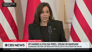 Kamala Rambles On While Accomplishing Nothing During A Speech In Europe