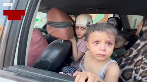 Moment injured Gaza girl, 5, sees baby sister is alive