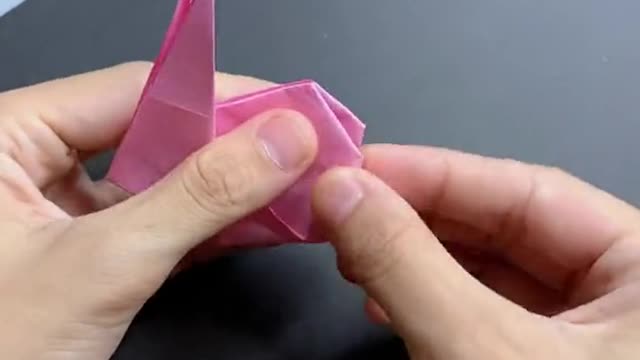 Make a bunny from a piece of paper