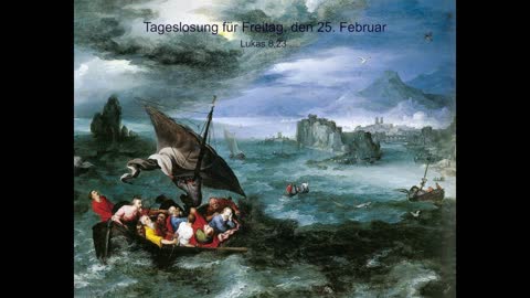 Tageslosung für Freitag, den 25. Februar