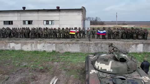 A detachment of volunteers from South Ossetia in the area of ​​combat missions.