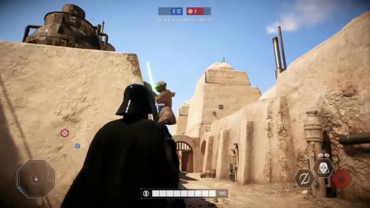 Star Wars Battlefront 2 Yoda riding Kylo Ren - June 2018