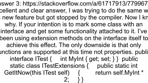 Can39t get C default interface method to compile