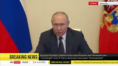 Putin: Ukrainians and Russians are one people