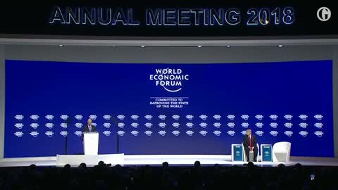 Hissing from Davos audience as founder introduces Trump