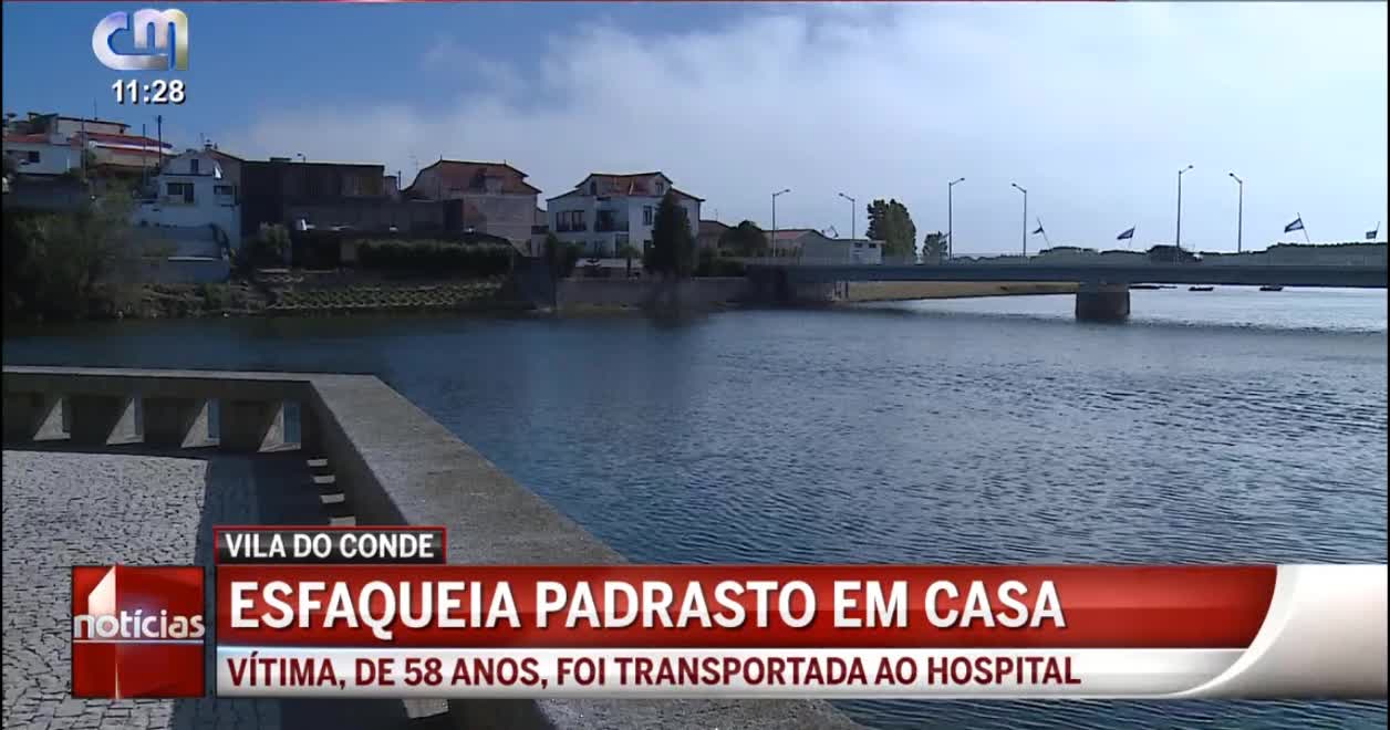 Agride o padrasto com faca de cozinha em Vila do Conde