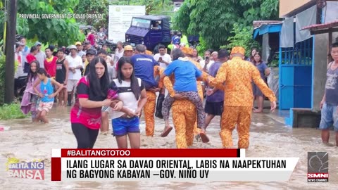 Ilang lugar sa Davao Oriental, labis na naapektuhan ng Bagyong Kabayan —Gov. Niño Uy