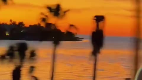 setting sun
