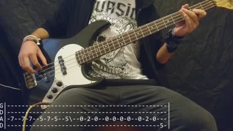 H.I.M. - Close To The Flame Bass Cover (Tabs)