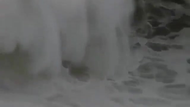 On the ocean with big waves we save a man