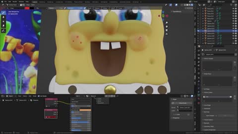 Draw SpongeBob's Eyes