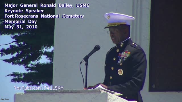 Major General Ronald Bailey, USMC, Fort Rosecrans - "The Cost of Freedom"