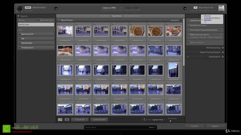 Adobe Lightroom Importing Photos Chapter 2