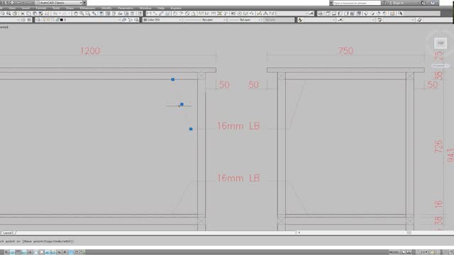 How to make a Metal frame table using AutoCAD