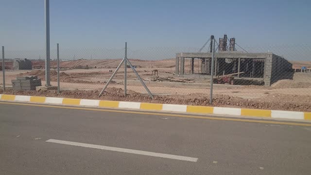 Construction works in Al-Worood neighborhood in the cities of Kirkuk