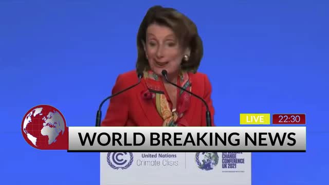 Funny Parody of House Speaker Nancy Pelosi At COP26