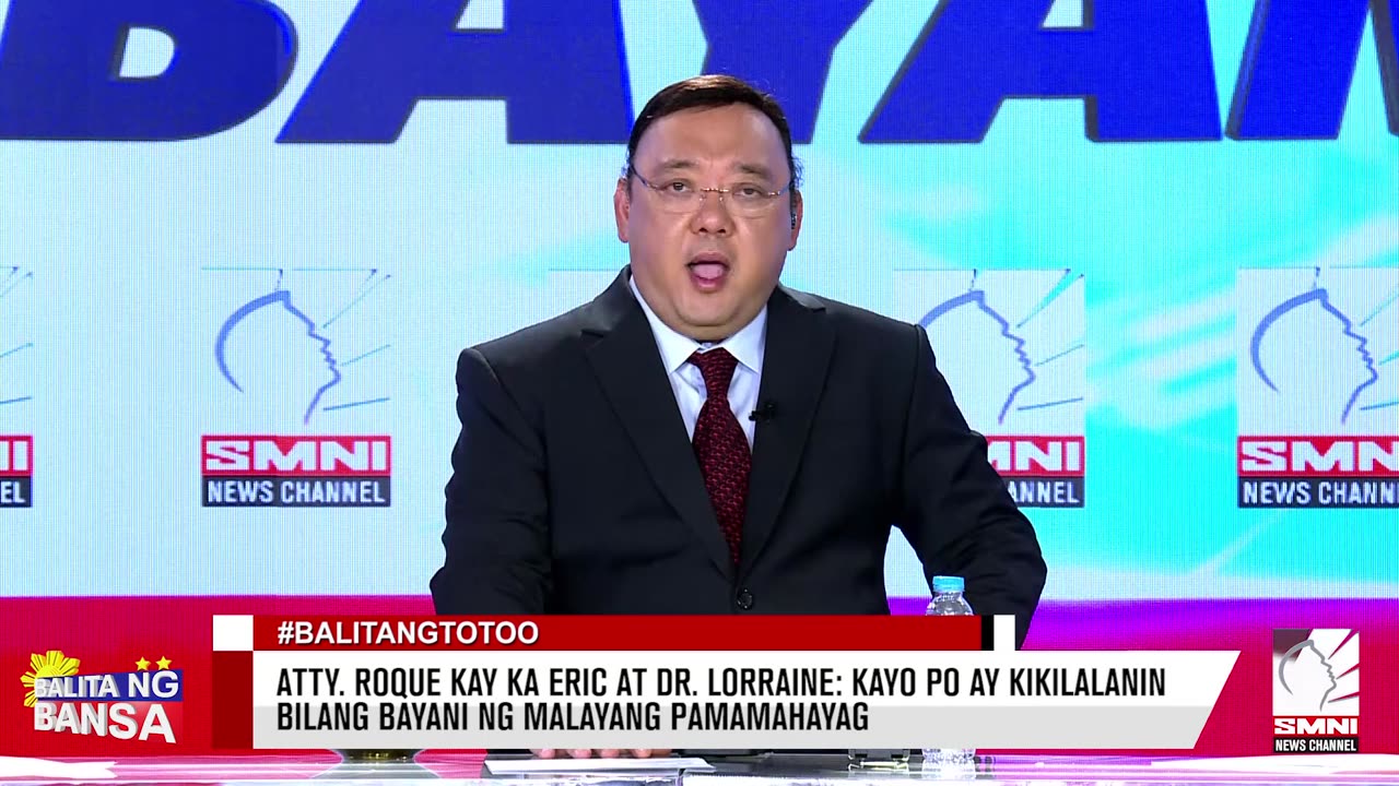 Atty. Roque kay Ka Eric at Dr. Lorraine: Kayo po ay kikilalanin bilang bayani