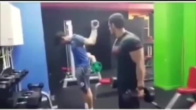 when you discover that your training partner is not from this planet.