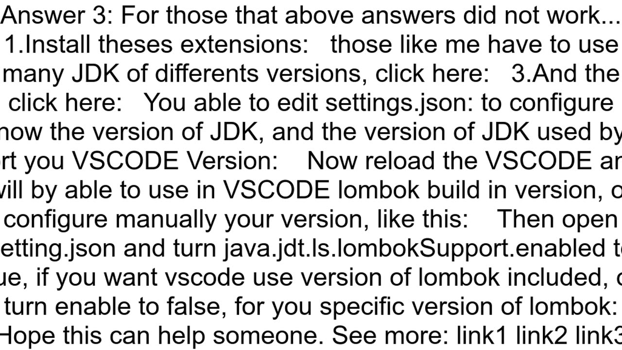 Lombokrelated errors on Visual Studio Code with the extension installed