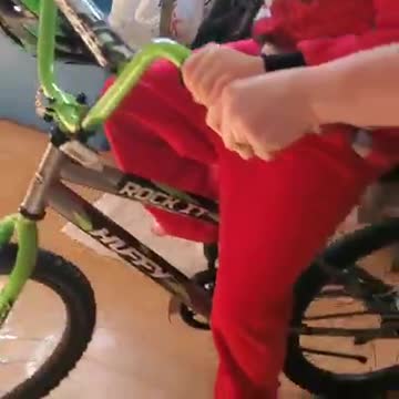 Luke Was Excited When He Got To See His New Bike