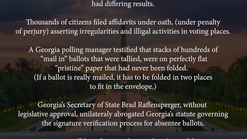 More documentation on election issues